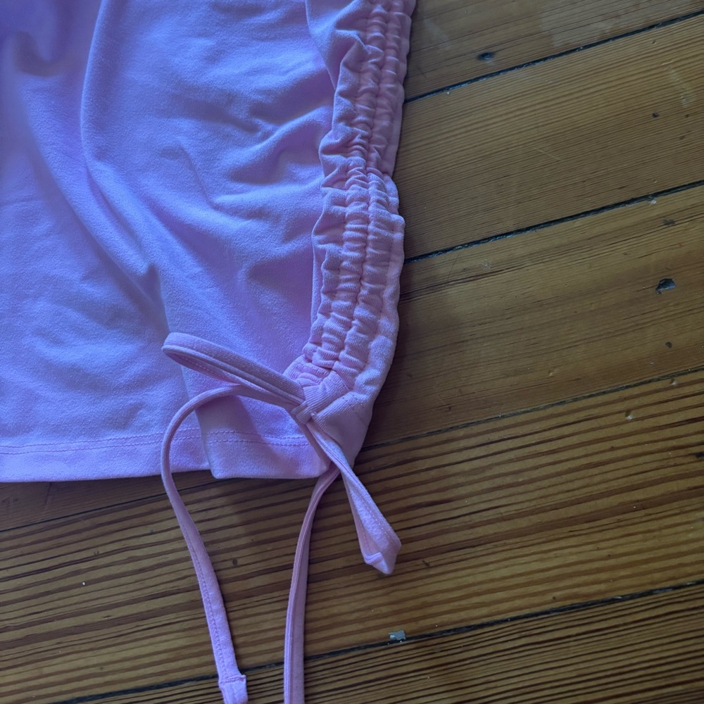 Fabletics Ruched Pink Tank Top - Picture 4 of 7